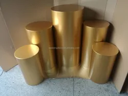 Украшение для дня рождения Золотая круглая металлическая подставка свадьбы