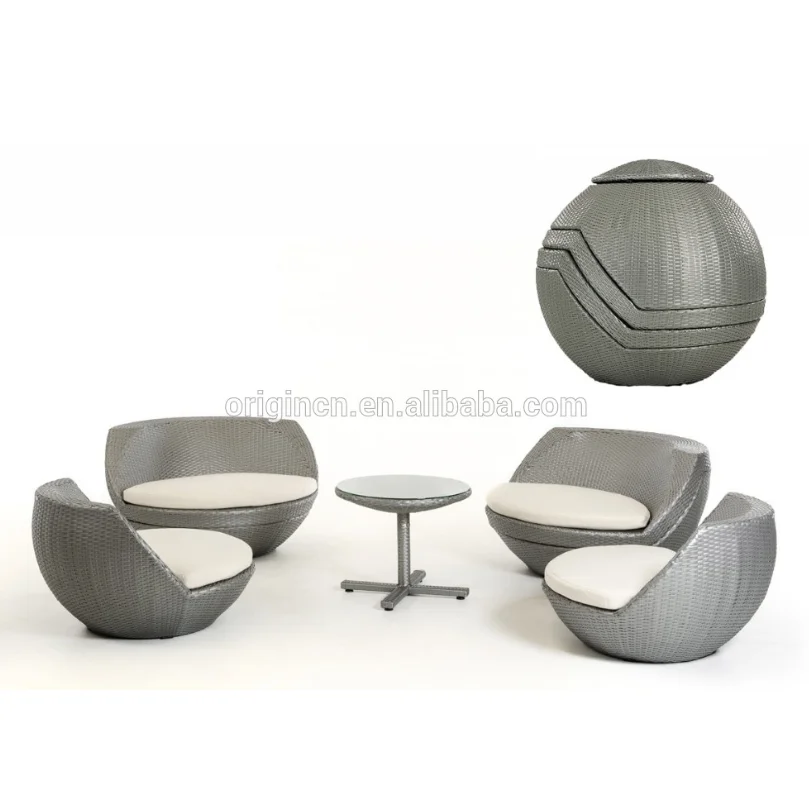 5 Pcs Global Ball Egg Shaped Stackable Silver Grey Rattan Single Chairs Outdoor Wicker Furniture View Outdoor Wicker Furniture Oem Origin Product Details From Jinhua Origin Furniture Co Ltd On Alibaba Com