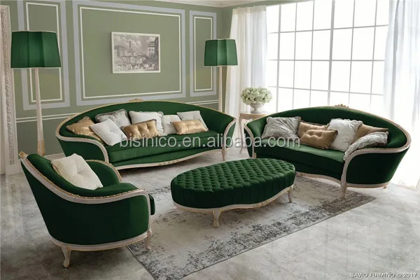 高貴なイタリアンスタイルの組み合わせソファ、ロイヤルブルー