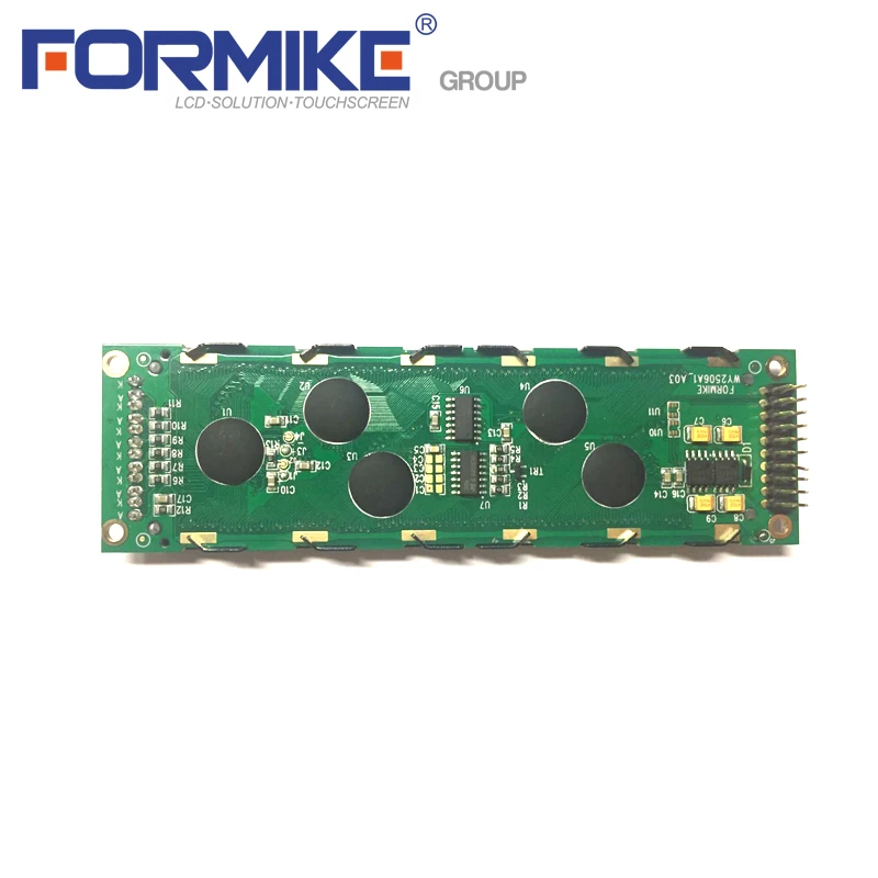 
 Black negative graphic lcd module 256x64 display with green backlight  