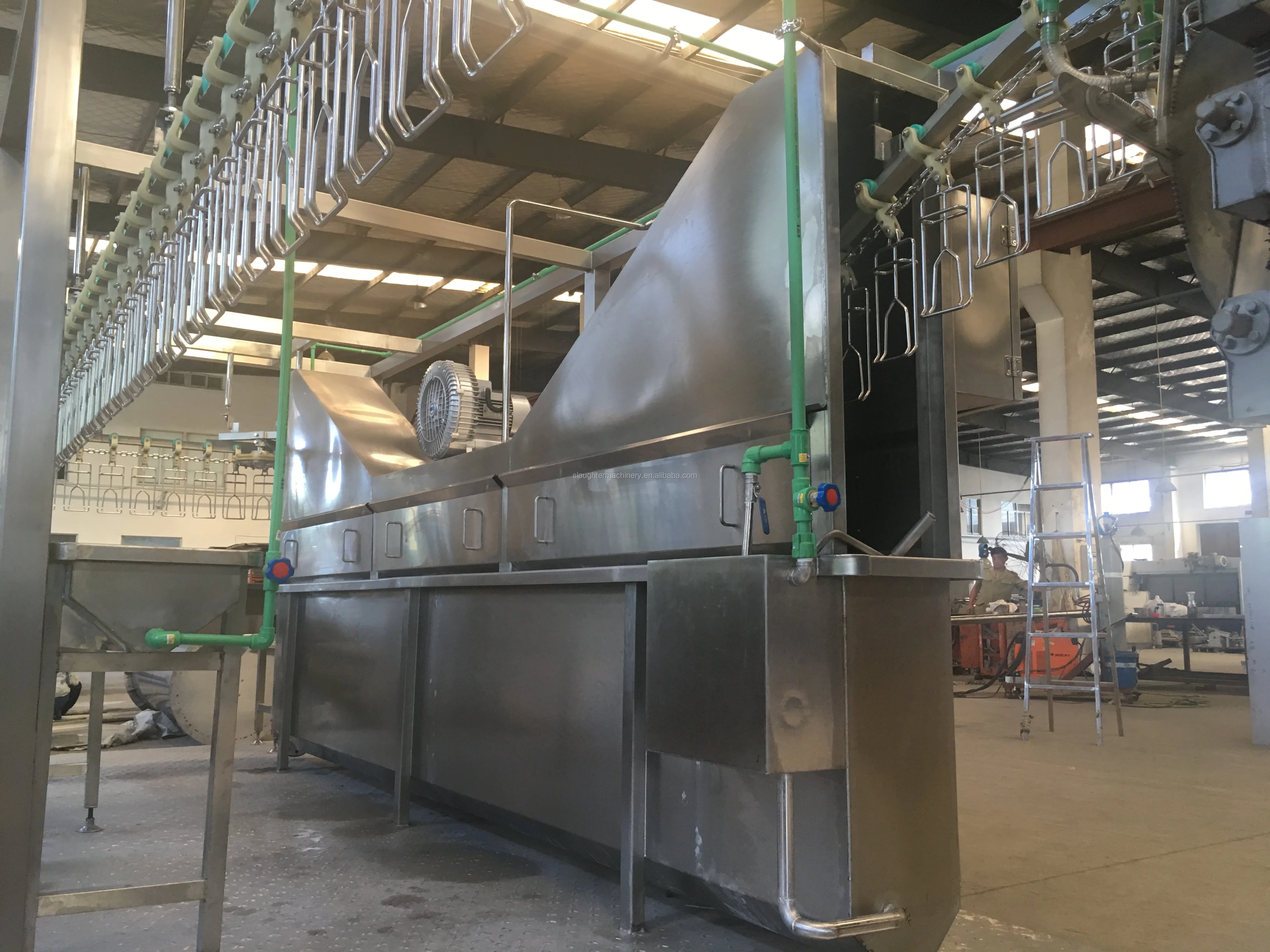 Latest Design High Quality 200 To12000BPH Poultry Broiler Farm Abattoir Automatic Temperature Controlling Scalder Equipment