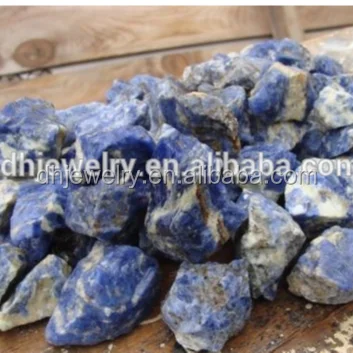 200g Bulk Lot Natural Raw Blue Gemstone Rocks Sodalite Rough Crystals 