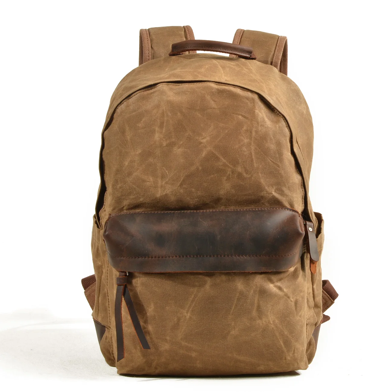 Canvas Vintage Backpack Casual Daypack School Leather Rucksack Bag