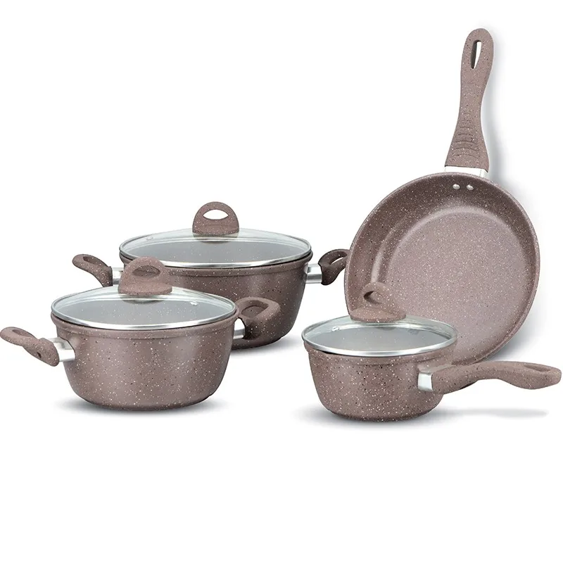 kitchen 7pcs non stick cookware set