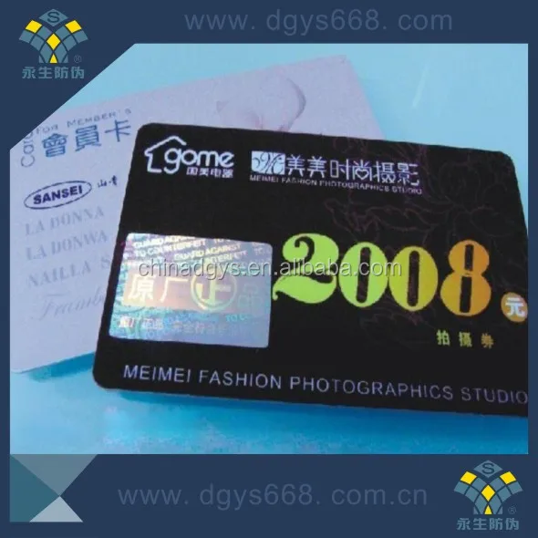 Factory Custom Security Tamper Evident Plastic Gold Coin Packaging PVC Card with Number