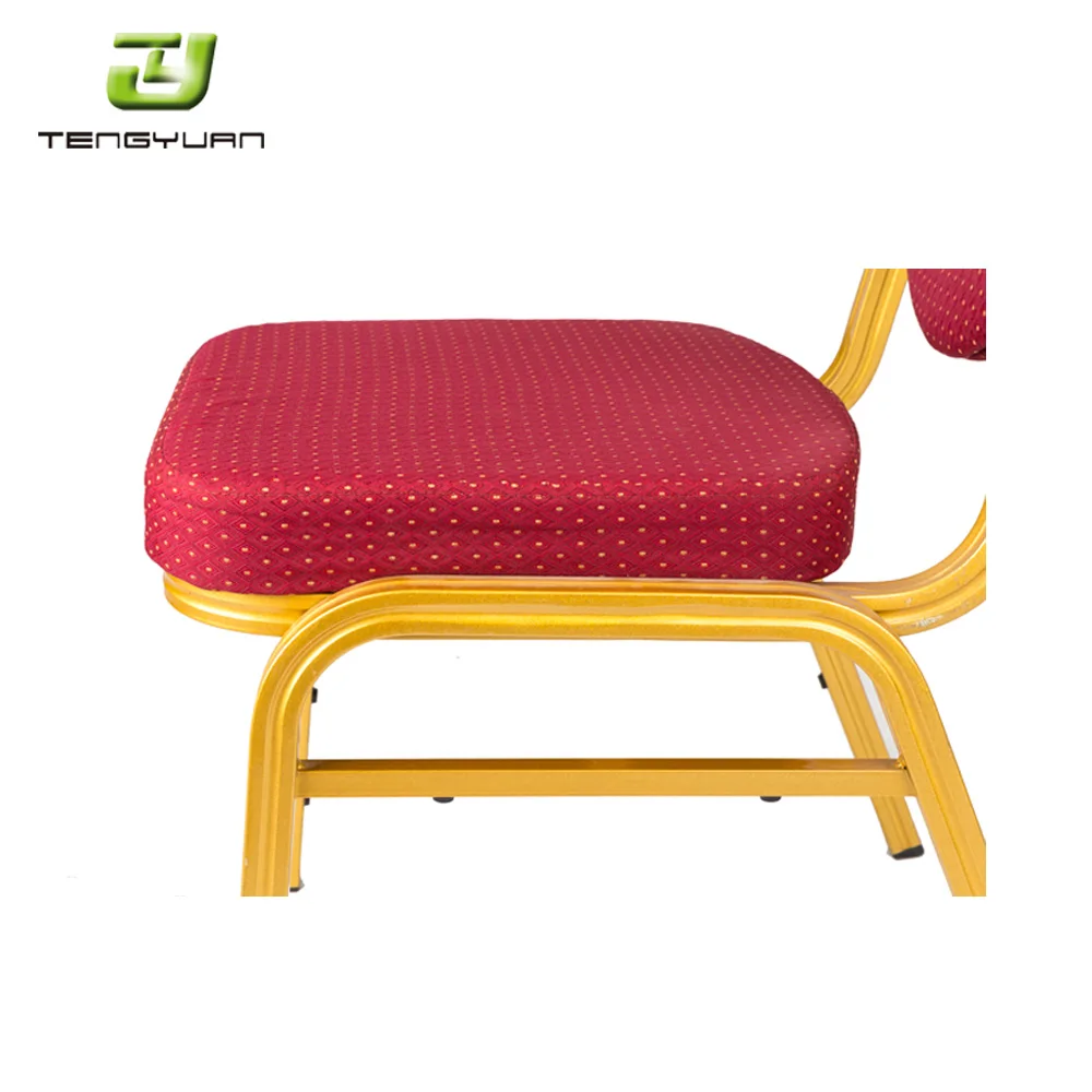 Оптовая продажа стулья для банкетных залов с золотой металлической