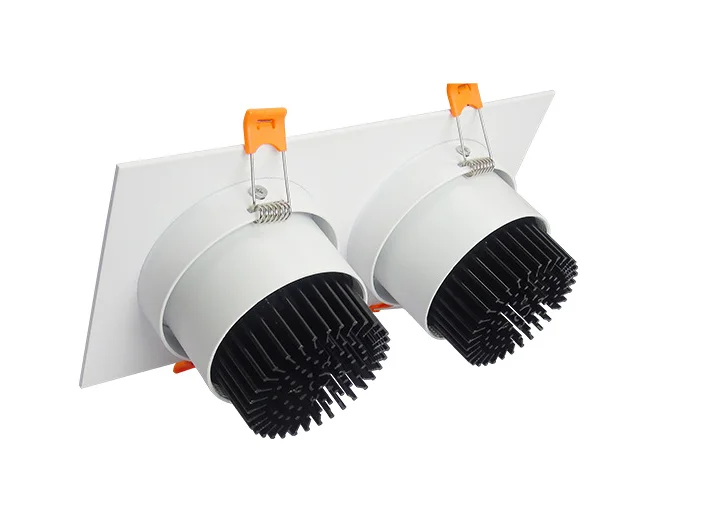 2 головки 7 Вт 10 Вт 12 Вт 20 Вт 30 Вт 300-6500K ip65 LED COB двойной потолочный светильник