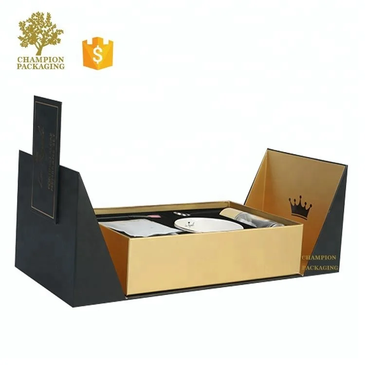 Unique Design Premium Custom Black Matt Lamination Perfume Samples Black Box Packaging Boxes