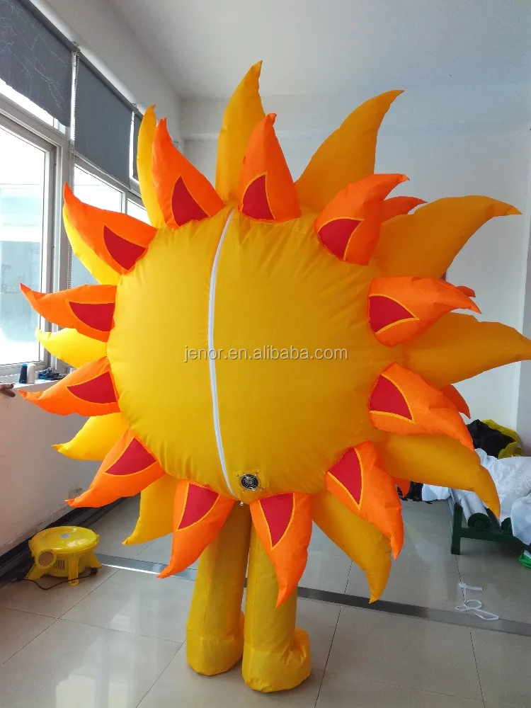 Walking Inflatable Sun Flower Costume for Advertisement