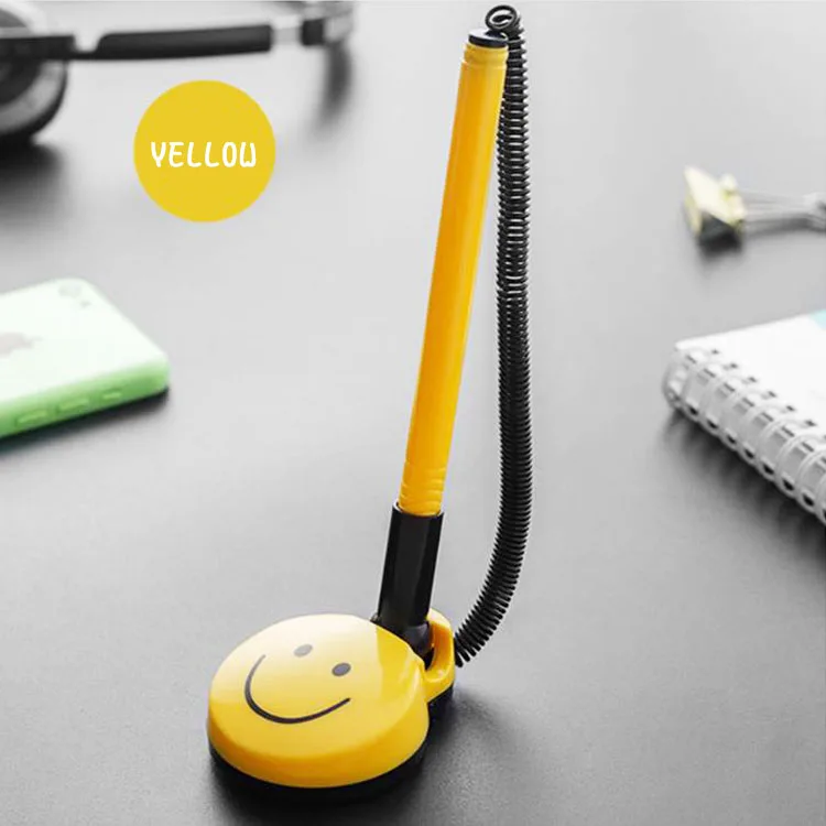 GS-222 оптового заказа милый стол держатель пера с пружинным цепи