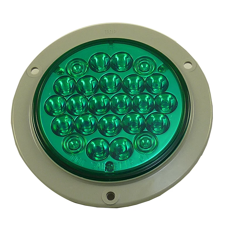 4 inch round green led lights