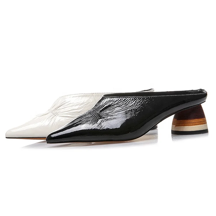 Sandalias De Piel Para Mujer,Zapatos De Tacón Medio Grueso,Punta Cerrada,Moda  2019 - Buy 2019 Mulas De Moda,Sandalias De Cuero De Las Mujeres,Sandalias  Para Las Mujeres Y Las Señoras Product on Alibaba.com