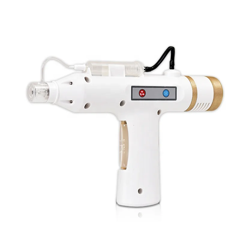 no needle injection hyaluronic micro nano gun /water mesogun with cooling heating electroporation