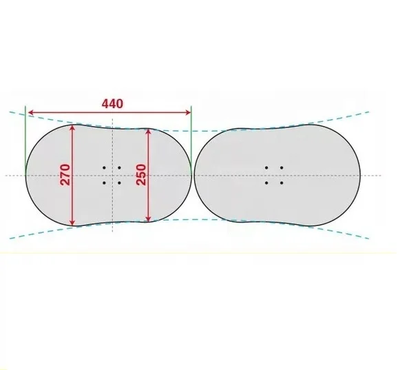 Custom Freestyle Snowboard Dual Snowboard  Mini Separate Snowboard