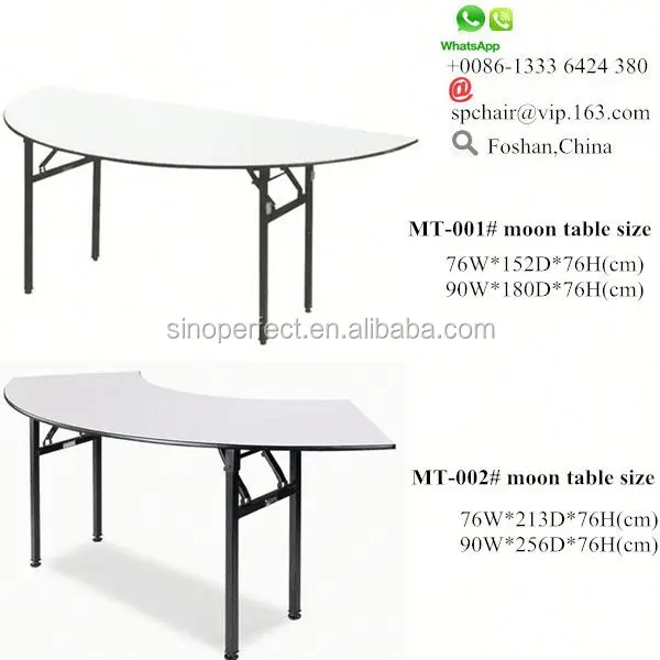 half moon table dimensions