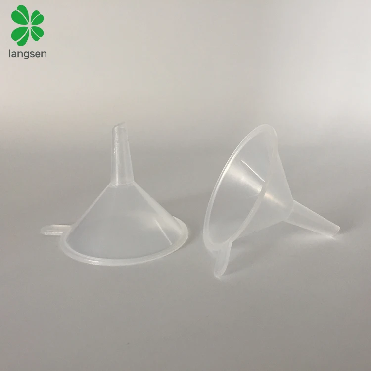 Оптовая продажа пластиковая полипропиленовая мини-воронка 50 мм для химикатов жидкой косметики парфюма воронка-дозатор
