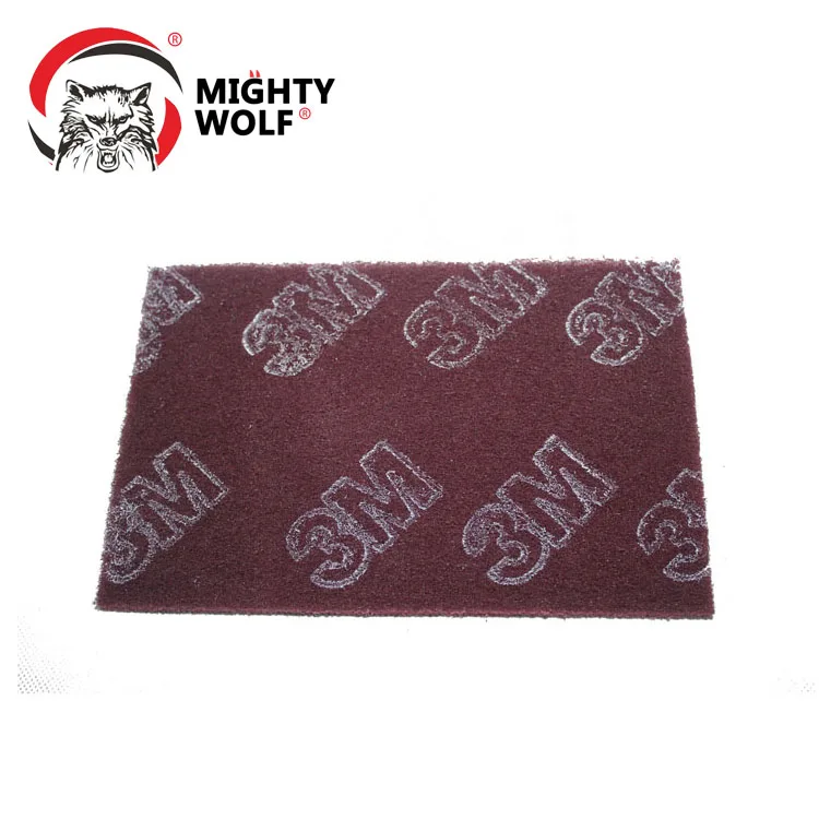 7447 Red Nylon Scotch Brite Abrasive Scouring Pad In Sheet For