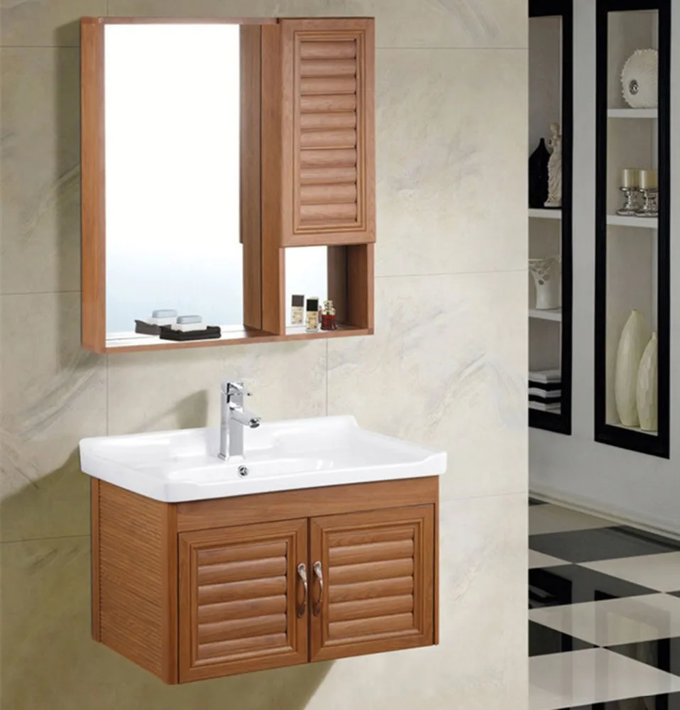 Grosir Ghana Bathroom Vanity Sink Kabinet Dengan Cermin Kabinet