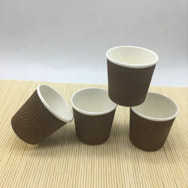 4oz二重波形の壁コップふたが付いている小型コーヒー紙コップ Buy 紙ホットカップ蓋4オンス ホワイトホットドリンク紙コップ4オンス 小型コーヒーカップ卸売 Product On Alibaba Com