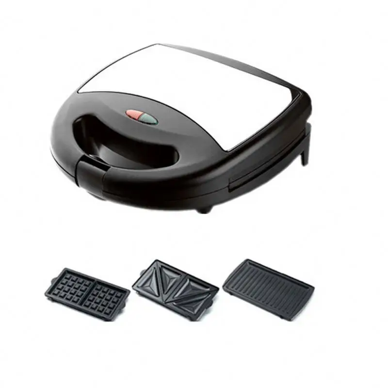 3 In 1 Detachable Plate,Grill Waffle.triangle Sandwich Maker Plate Of