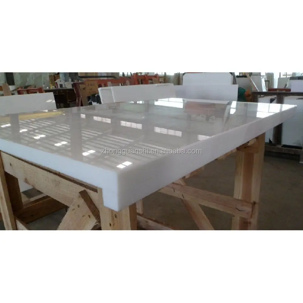 Pure White Nano White Dining Table Marble View Dining Table Marble Powerstone Dining Table Marble Product Details From Xiamen Zhongguanshi Stone Industry Co Limited On Alibaba Com