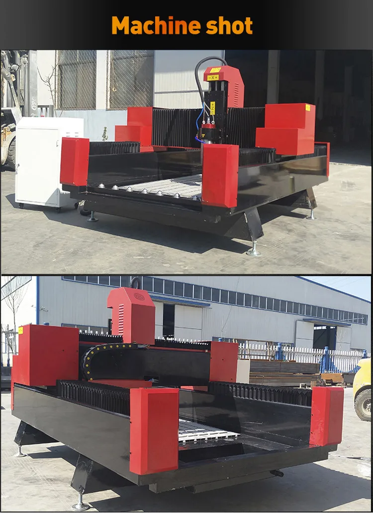 Automatic Granite 1212 1325 1530 CNC Router with 5.5KW Spindle for Marble Granite Stone Cutting Machine