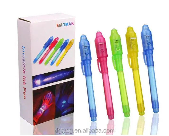 Buy Wholesale China 3 In 1 Uv Light Markers Invisible Ink Magic Secret  Message Pen Fancy Stationery Promotion Stationery & Uv Marker With Light at  USD 0.41