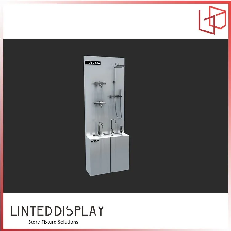 Modern Bathroom Shop Sink Display Showroom Wall Faucet Display Stand