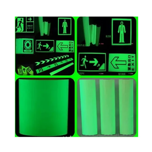 Matt Glow in the Dark Self Luminous Vinyl Siding Film Pvc Material Photoluminescent Plastic Sheet Stickers for Inkjet Printer
