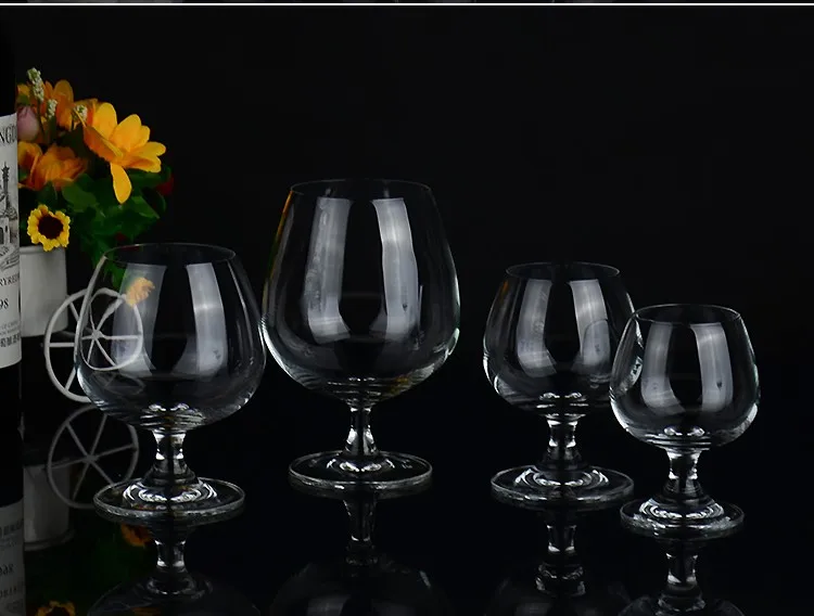 HUAHANGNA Short Stem Brandy Snifter Set of 4 – 8 OZ