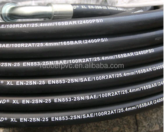 3/8 Inch DIN 2SN/SAE R2 High Pressure Hydraulic Rubber Hose