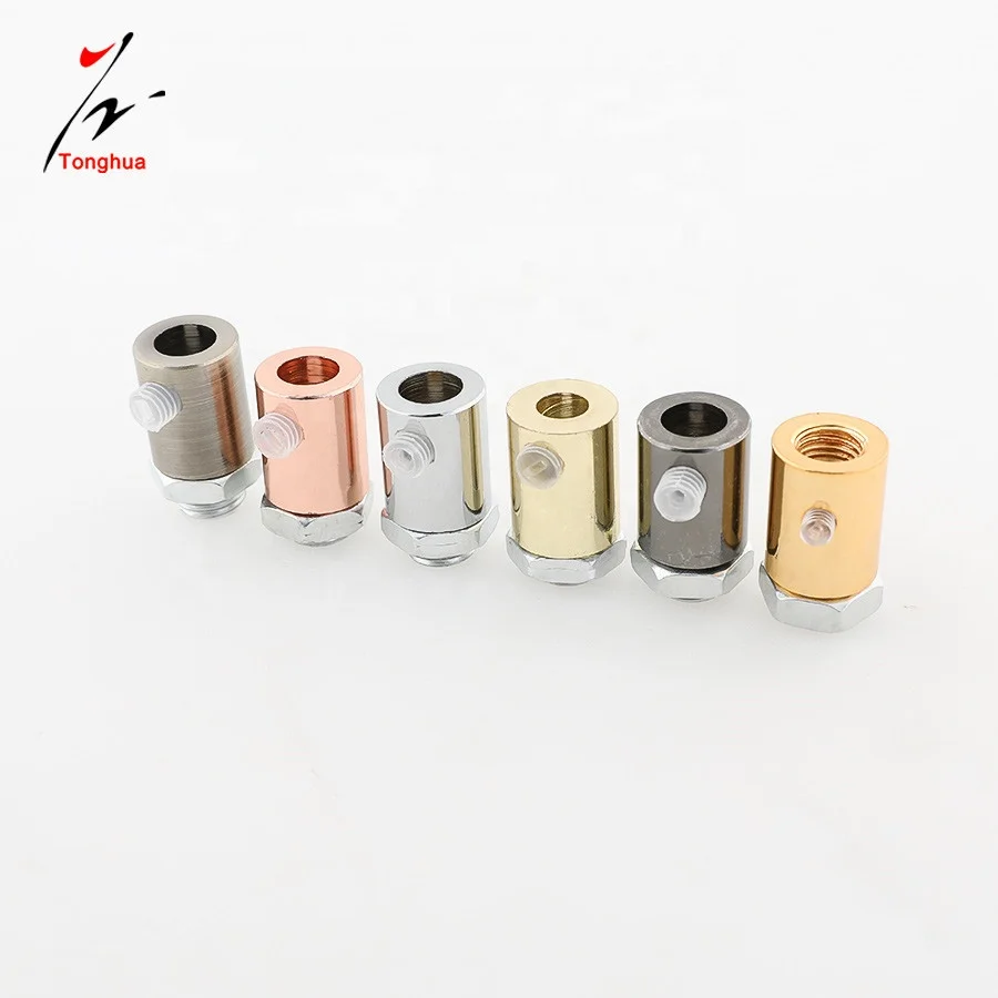 Tonghua M10 Threaded Wire Lock Metal Cable Grips Cable Glands Connectors with Clear Screw Pendant Light Fixtures Strain Relief