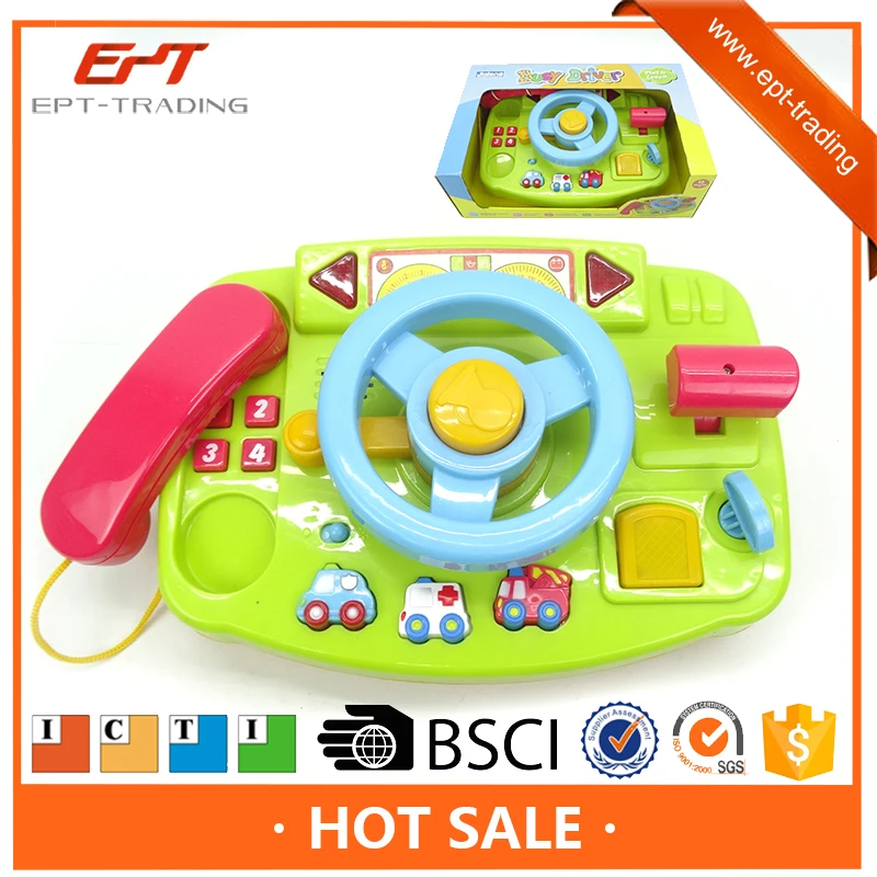 Ept Toys Popular Music Toy Steering Wheel With Light &music For Car