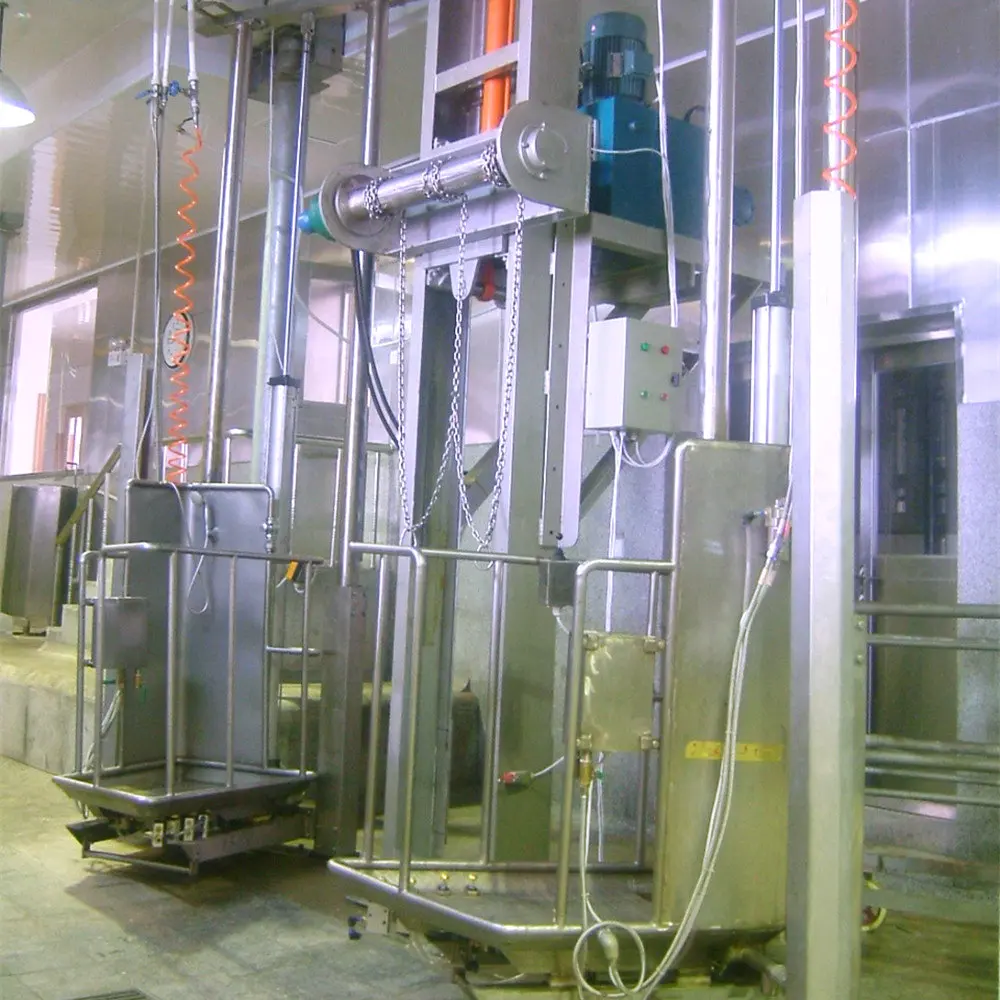 Hydraulic cowhide removal and peeling machine