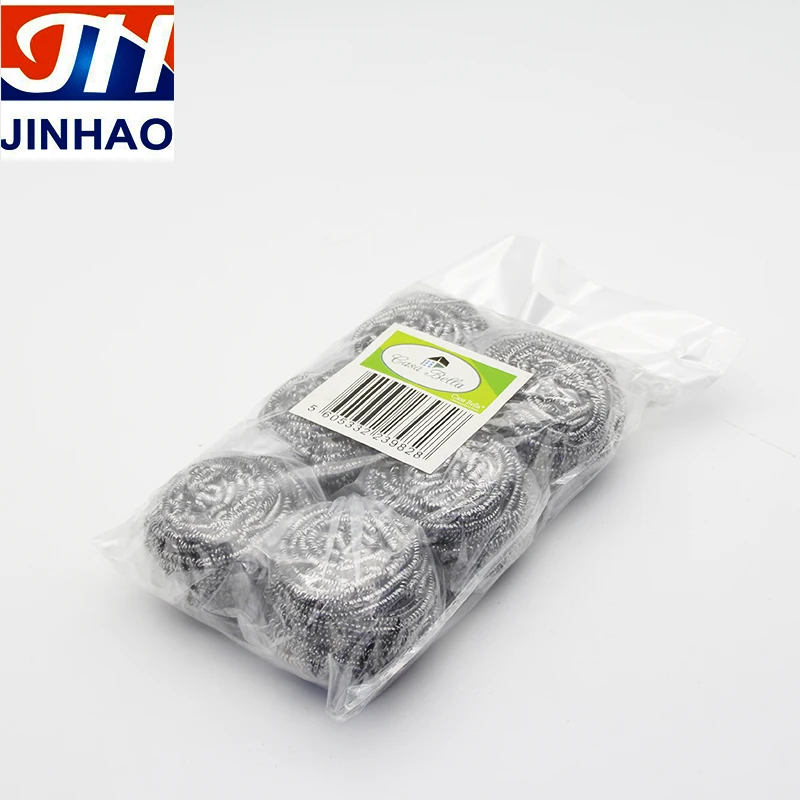 Очиститель кастрюль SS 410 15g скруббер из нержавеющей стали/мочалка/чистящий шар
