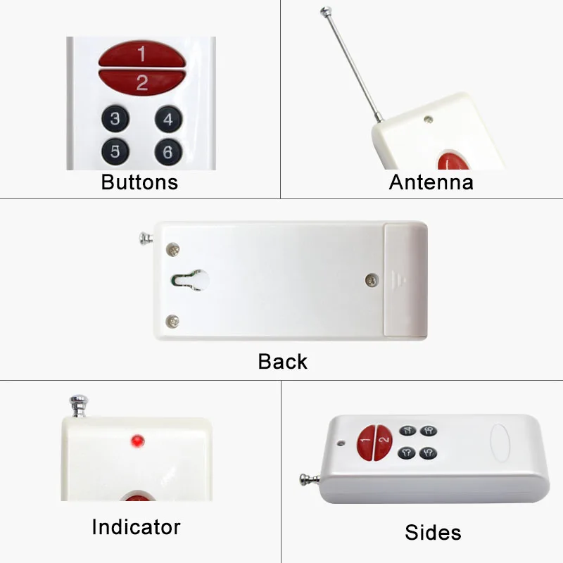CE ROHS Universal Remote Control Manual,gate Remote Control 1000M  Compatible With Fix and Learning Code