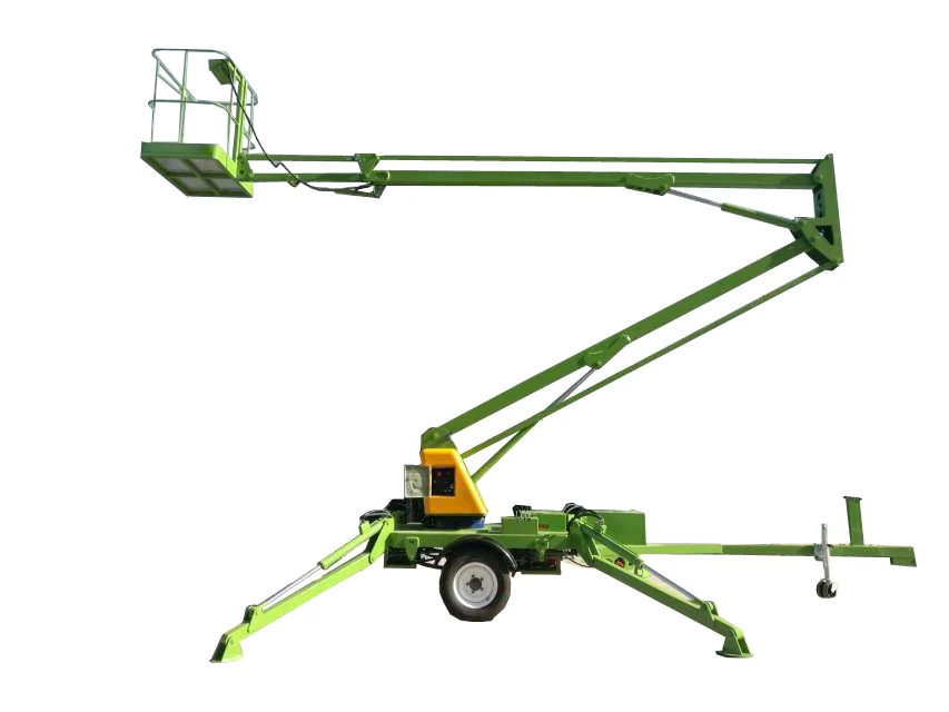 2024 New Produce  Hontylift Tree Trimming Cherry Picker Good Price Mobile Trailer Mounted Articulated Boom Lift
