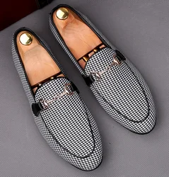 Мужские кожаные лоферы на платформе, новая модель 2019