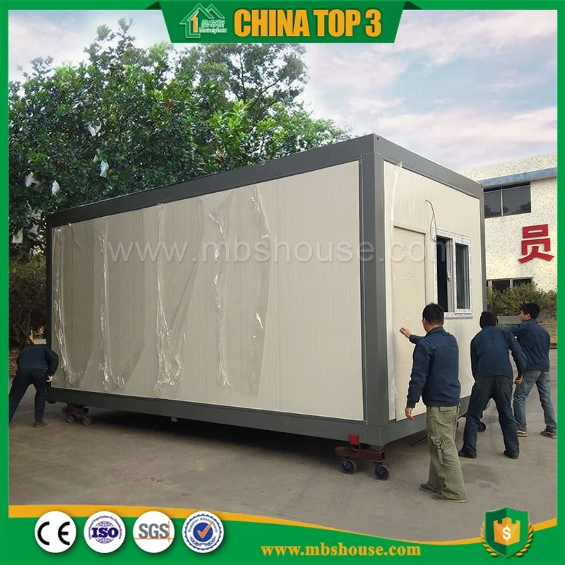 Prefabricated Tiny House on Wheels Polyurethane Sandwich Panel Containre House