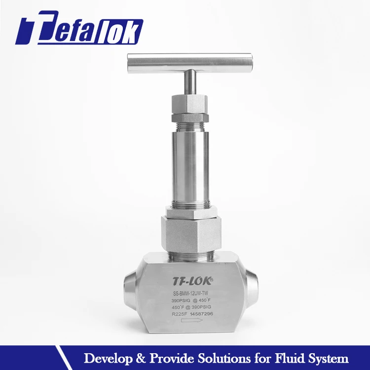 Ss316 Low Temperature Bellows Sealed Needle Valve Stainless Steel High