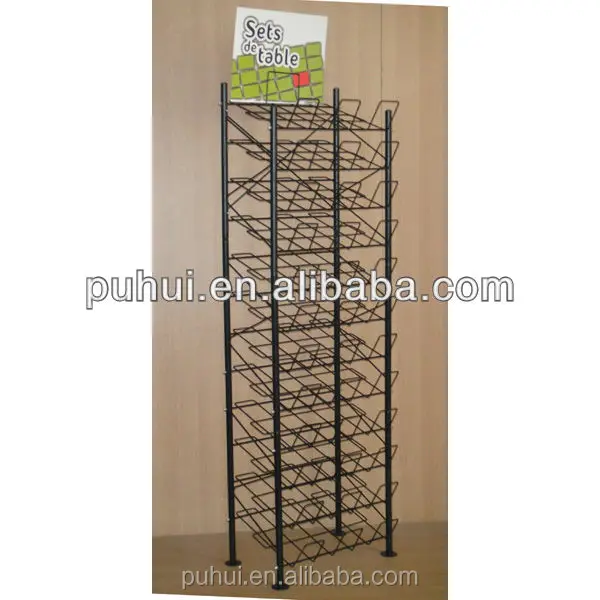 Alibaba.com: Floor Standing Metal Rack, Multi Tiers, Slanted Adjustable ...