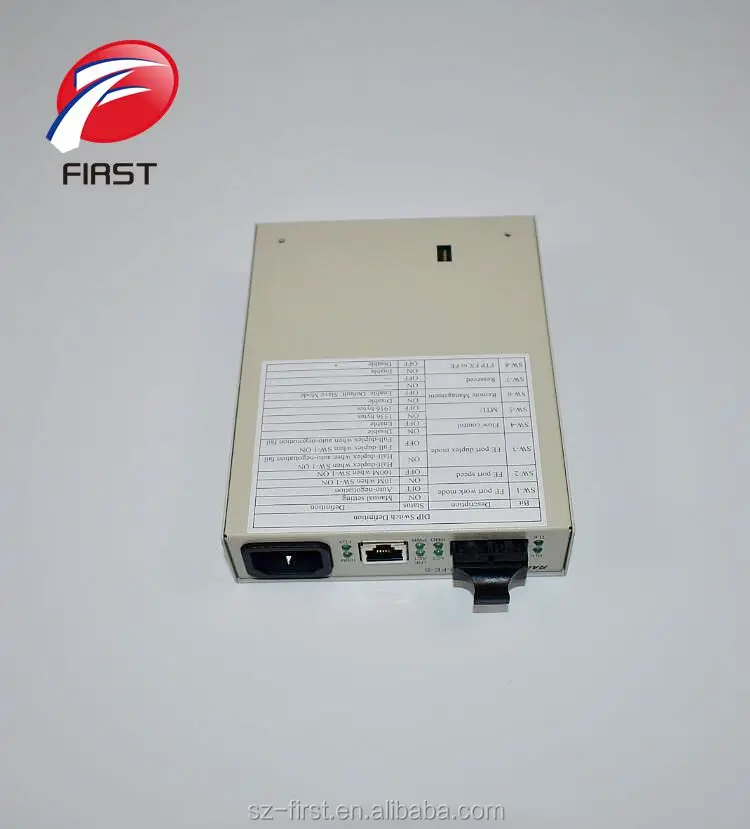 Raisecom RC512-FE-S-S1 ethernet fiber optic to RJ45 Media ISDN Converter transceiver