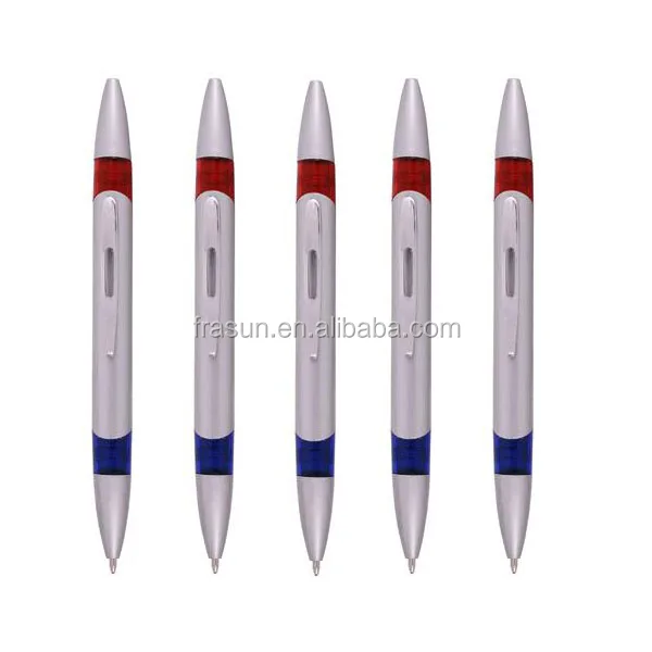 Plastic Double Sided Two Color Ball Pen, 2 Color Ballpoint Pen