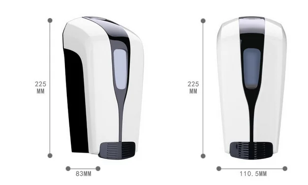 500 ML Smart Hand Sanitizer Manual Foaming Fog ABS Plastic Wall Mounted Liquid Soap Dispenser
