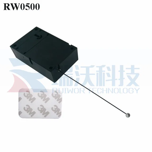 Retracting Tether Retail Display Anti-theft Pull Box, Security Retractor and Cable Recoiler for Glasses, Ring Display
