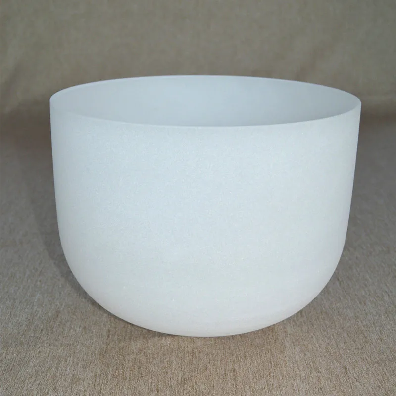 HF 14 Inch Root Chakra C Note Classic Frosted Quartz Crystal Singing Bowl With Carring Case