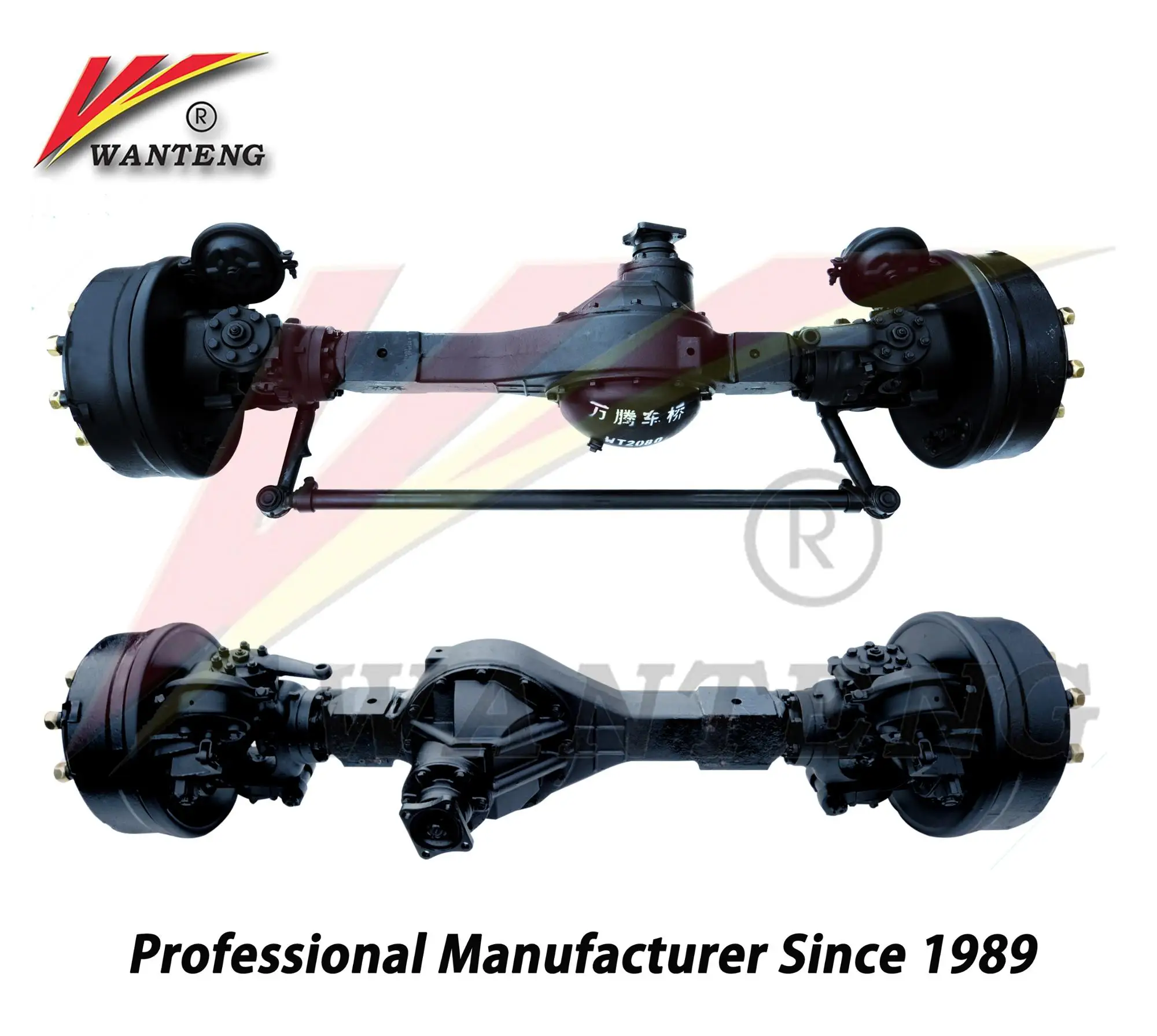 4WD Front Steering Axle of Tractor With Casting Axle Housing