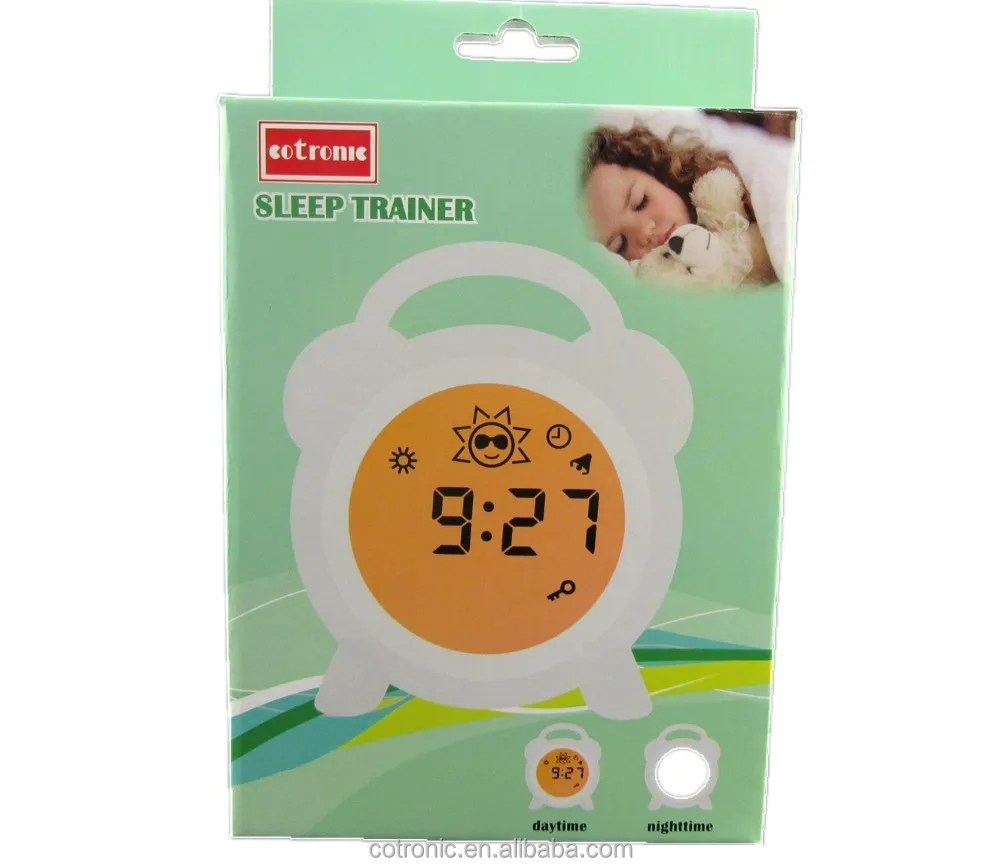 Детский тренажер для сна часы ночник с цветной симуляцией восхода