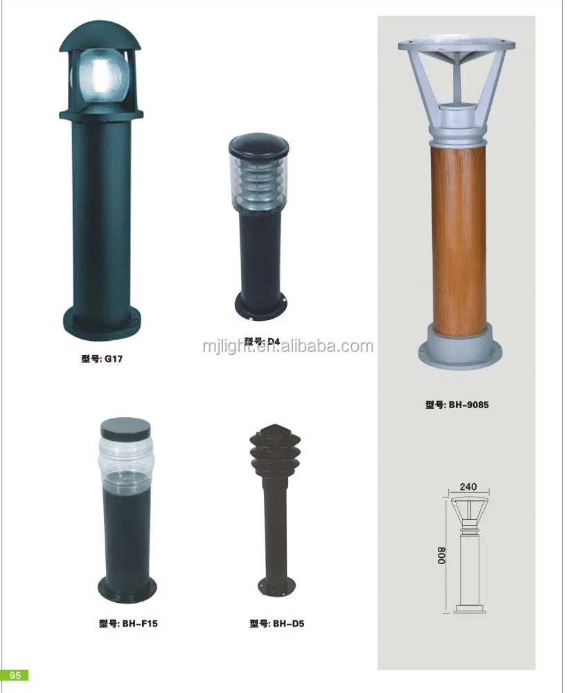Деревянный светодиодный светильник для газона, 40 см, 15 Вт