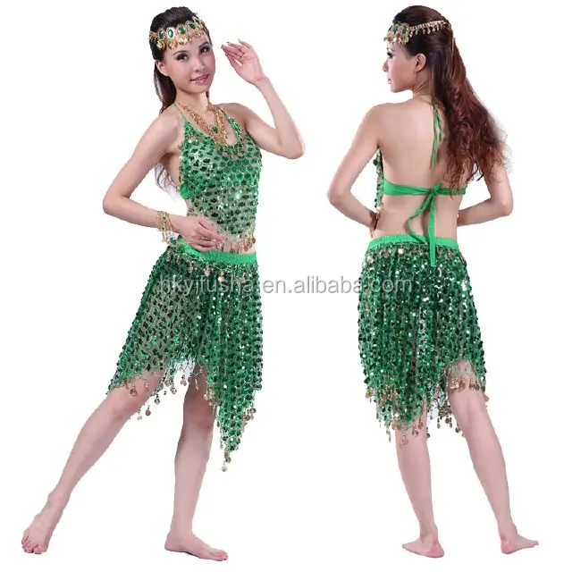 sequin belly dance top